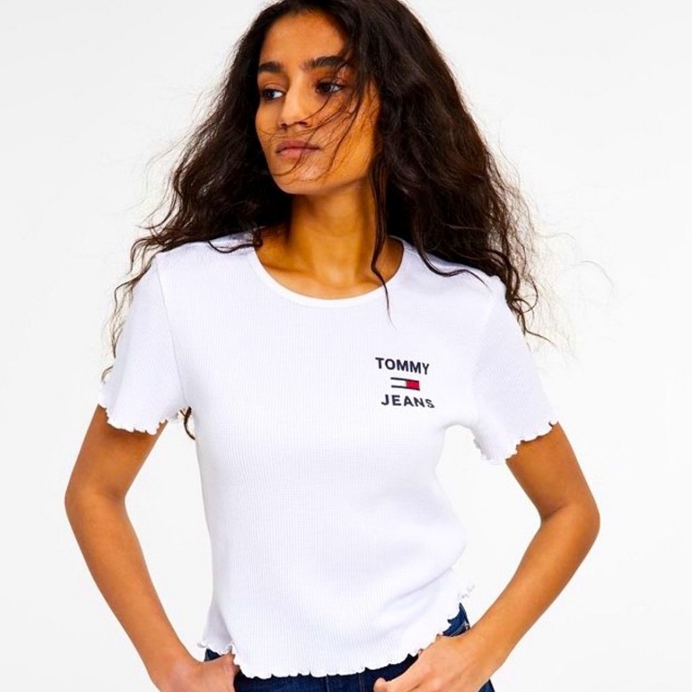 RARE Tommy Hilfiger White Women's Crop Top
